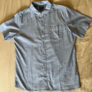 Hurley Classic Fit Button Up Short Sleeve Shirt LG